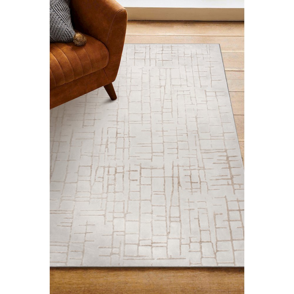 ARIELLA Grey/Beige 3 x 10 Indoor Rug. Picture 2