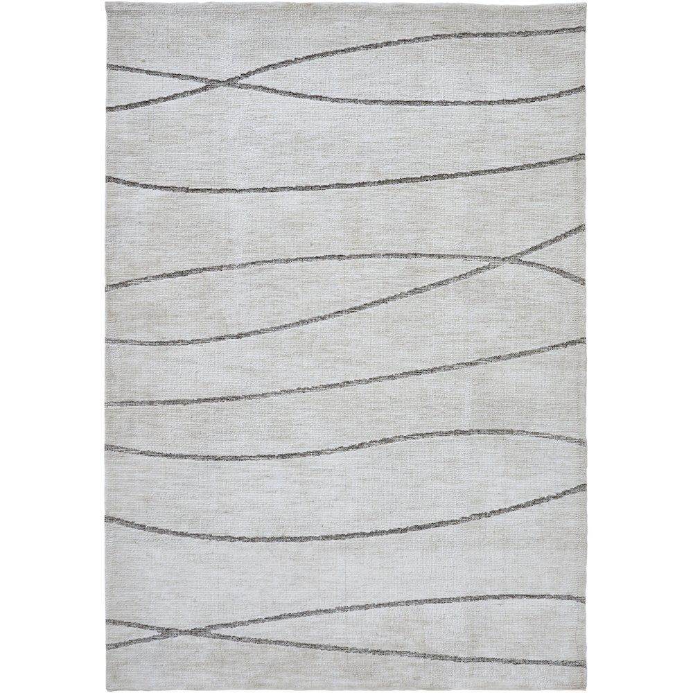 HAZEL Off White/Grey 5 x 8 Rug. Picture 1