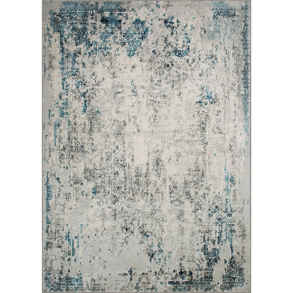 ARIELLA Blue/Grey 12 x 15 Indoor Rug. Picture 1