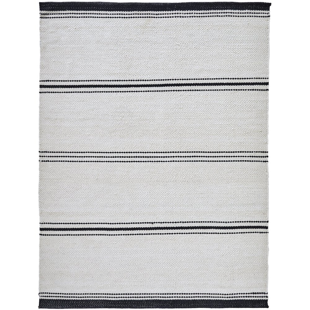 ALICE Ivory/Black 5 x 8 Rug. Picture 1