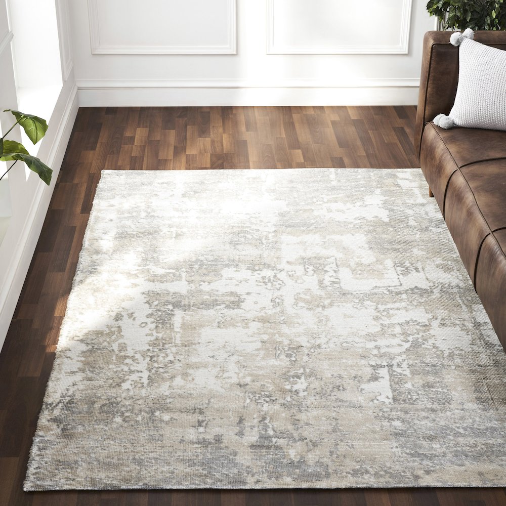 CUSANO Ivory/Beige 5 x 8 Rug. Picture 2