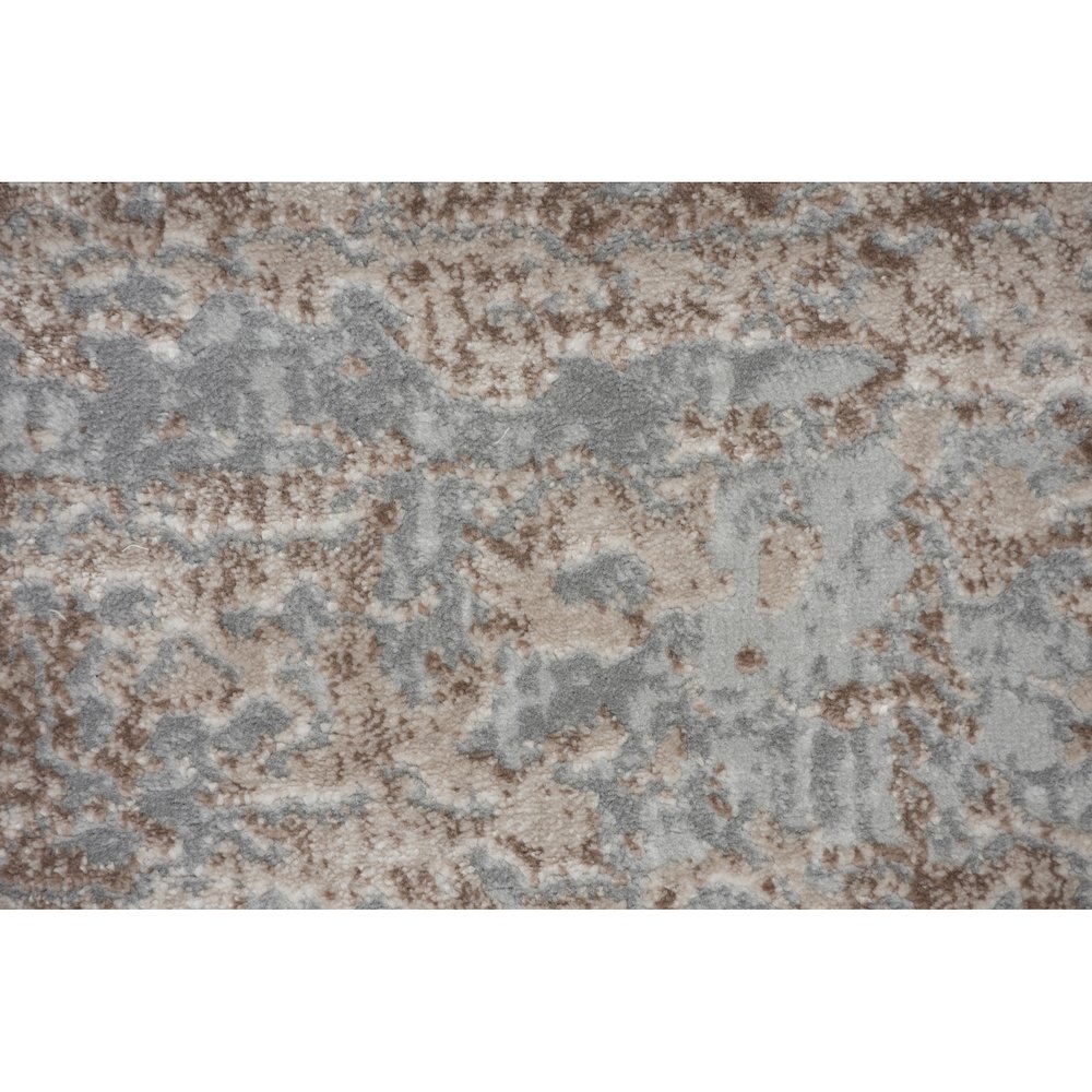 ARIELLA Grey & brown 3 x 10 Indoor Rug. Picture 5