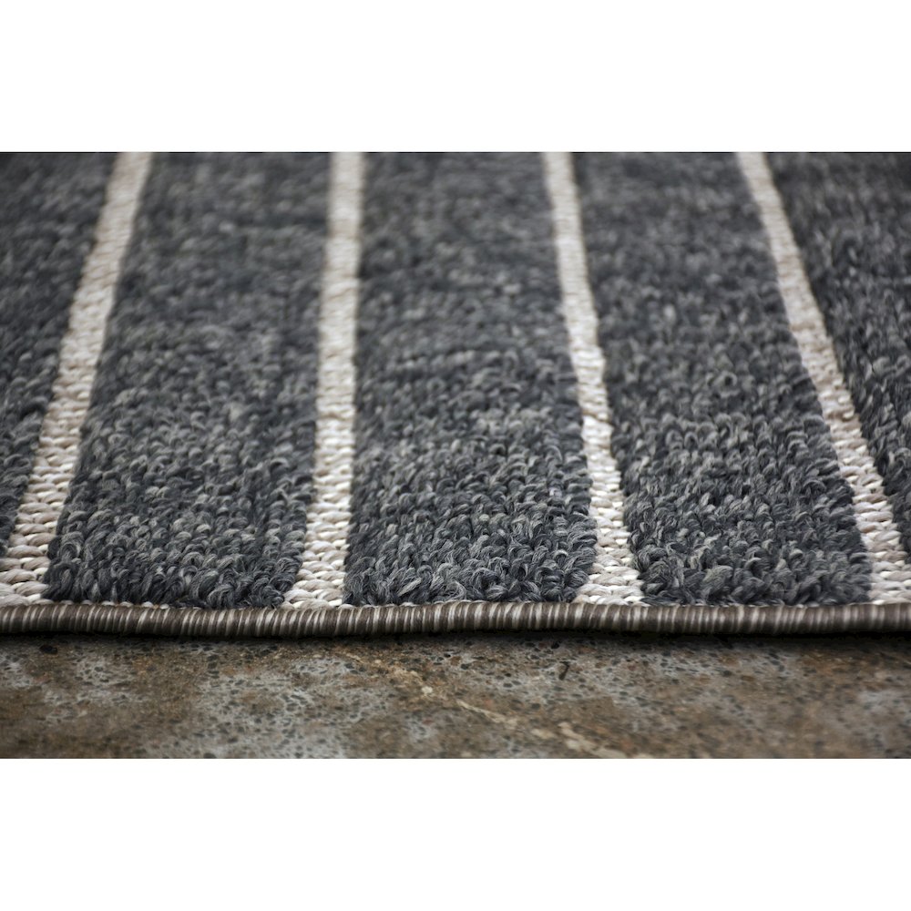AMBROSE CHARCOAL/ GREY 3 x 10 Indoor Rug. Picture 5