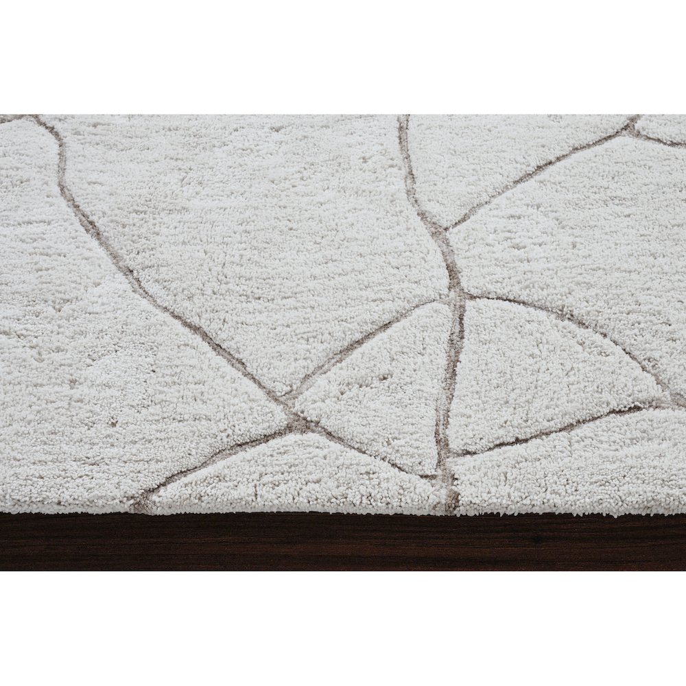 ALLEN Off White/Taupe 5 x 8 Rug. Picture 5