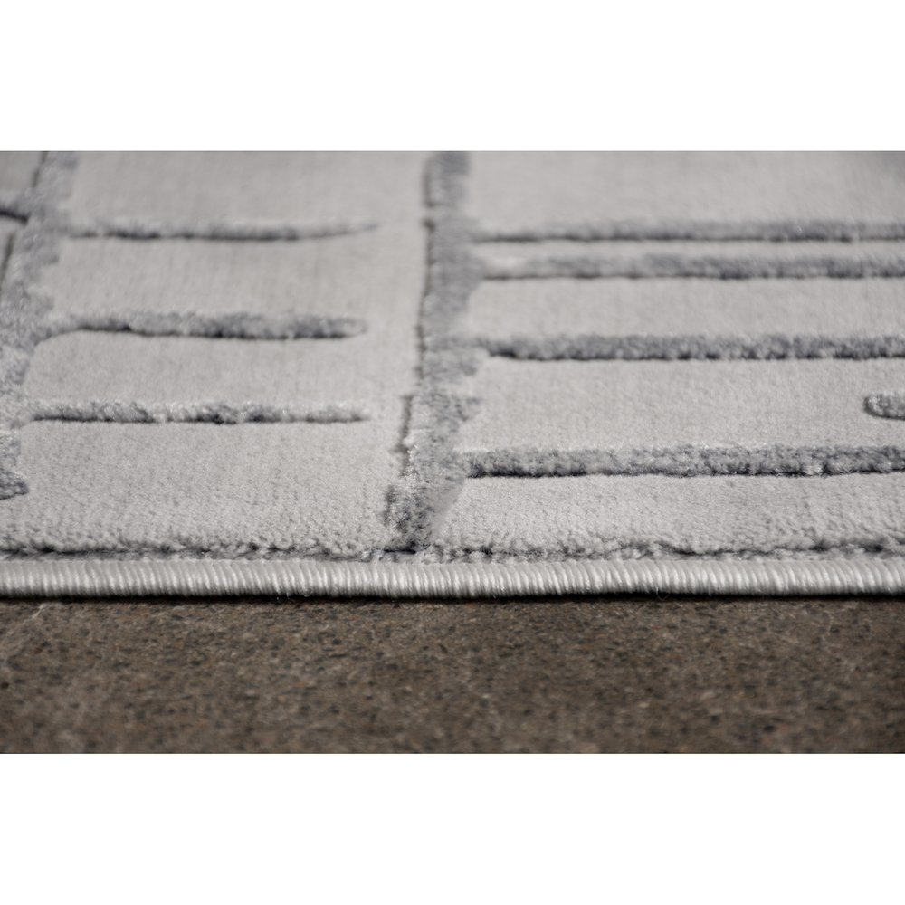 ARIELLA Grey/Blue 3 x 5 Indoor Rug. Picture 4