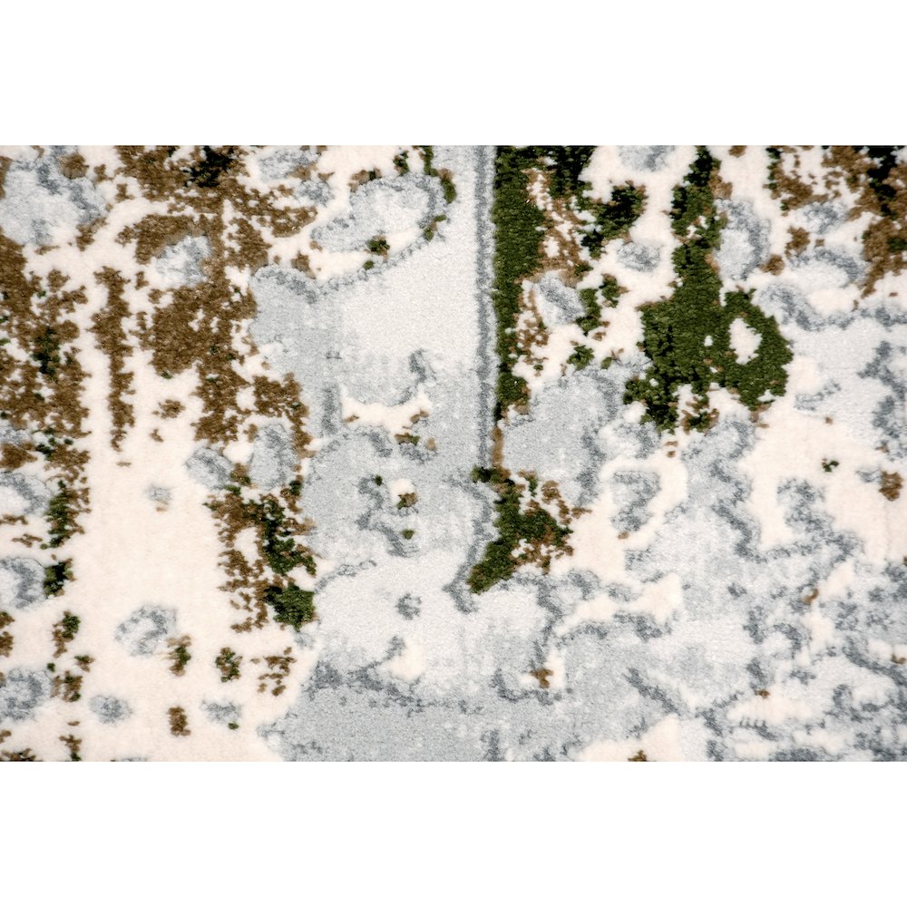 ARIELLA Grey/Green 3 x 5 Indoor Rug. Picture 4