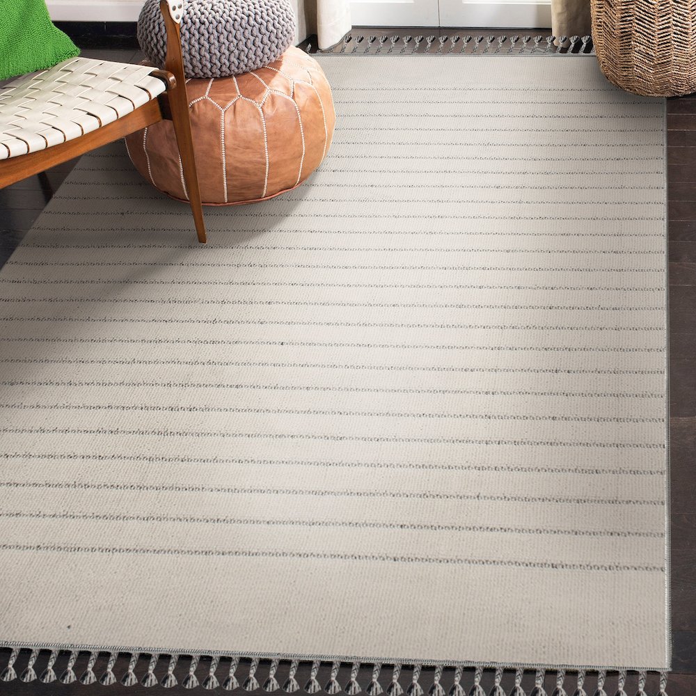 AMBROSE IVORY/GREY 5 x 8 Indoor Rug. Picture 5