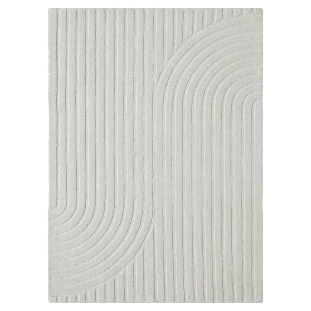 Cantu 5'3" x 7'3" ft Handwoven Indoor Rug, Ivory. Picture 1