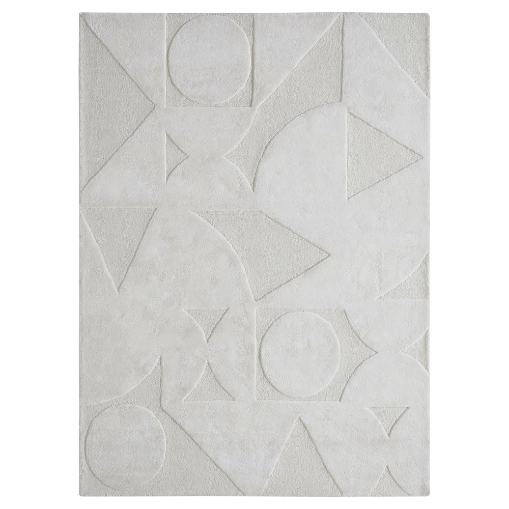 Mosaico Area Rug In Ivory Color. Picture 1