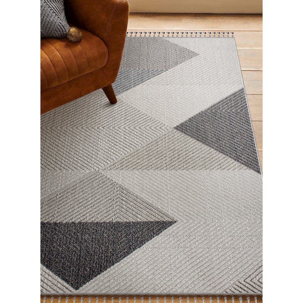 AMBROSE GREY MIX 5 x 8 Indoor Rug. Picture 6
