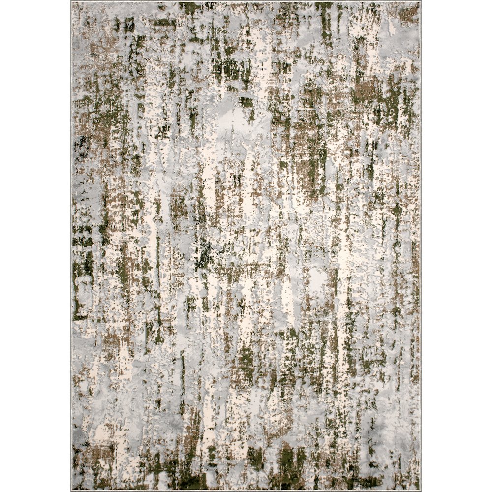 ARIELLA Grey/Green 3 x 5 Indoor Rug. Picture 1