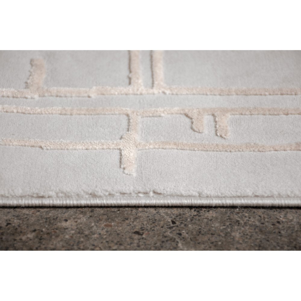 ARIELLA Grey/Beige 5 x 8 Indoor Rug. Picture 5