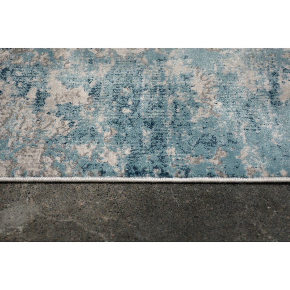 ARIELLA Blue & grey 5 x 8 Indoor Rug. Picture 5