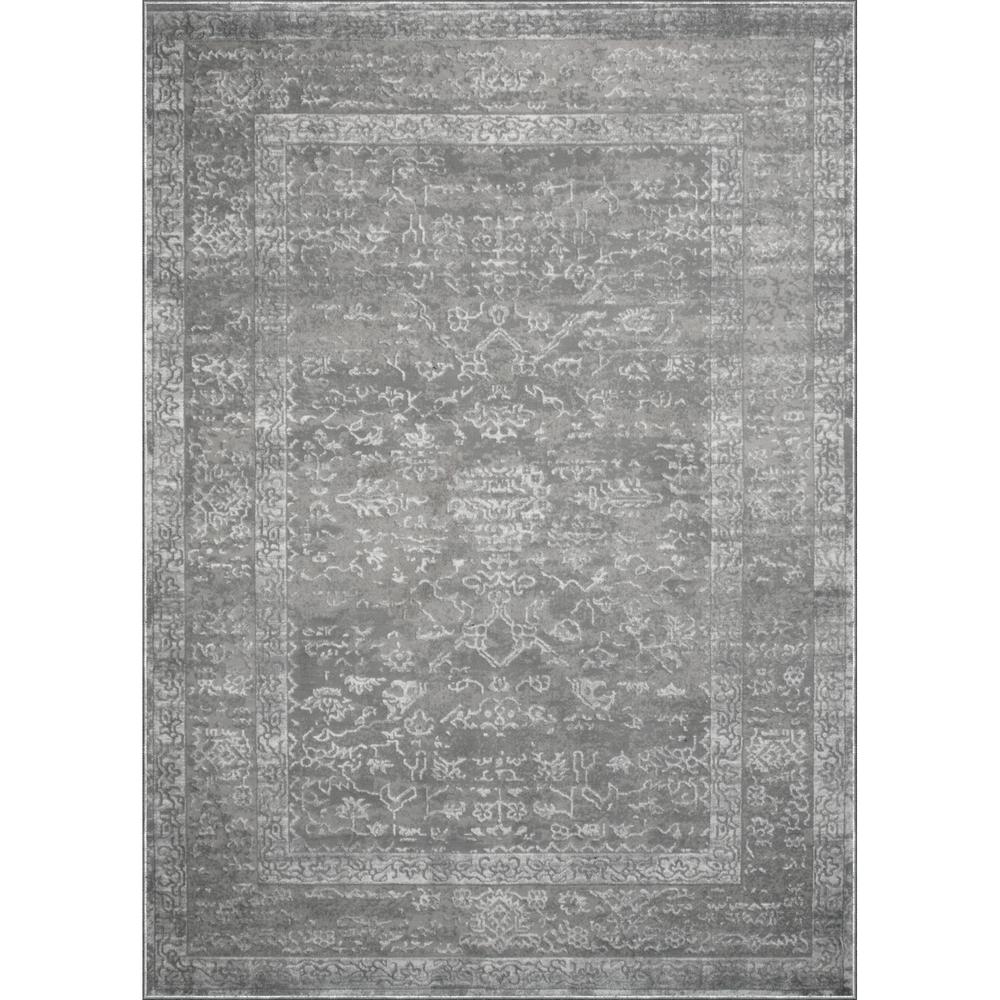 CAMILA Grey Mix 10 x 13 Indoor Rug. Picture 1