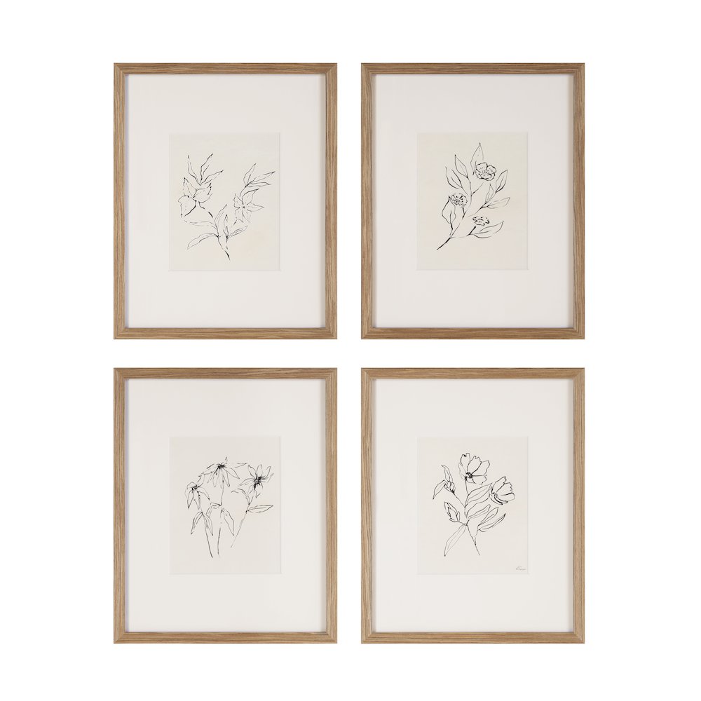 Palmela 16.0" Wide Wall Decor, Printed Artwork (4 Piece Set). Picture 1