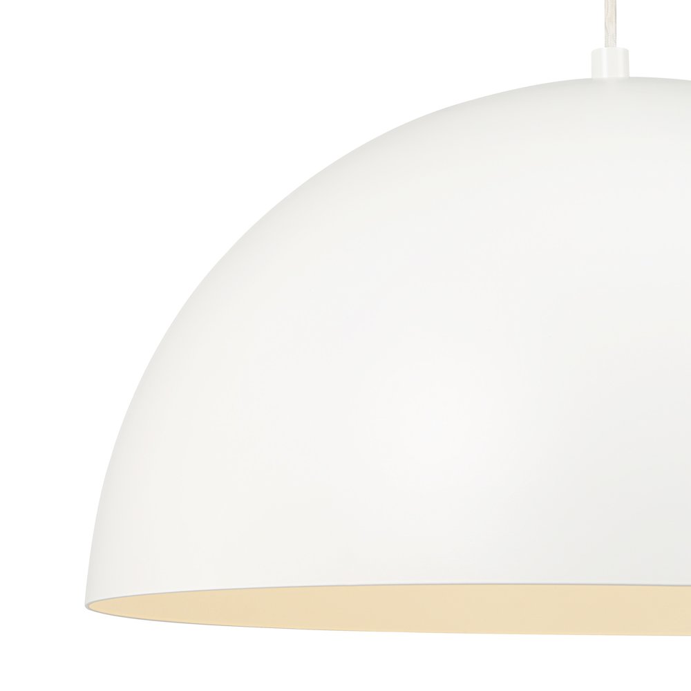 Ozona 27.5" Wide 1-Light Chandelier, Matte Off-White. Picture 4