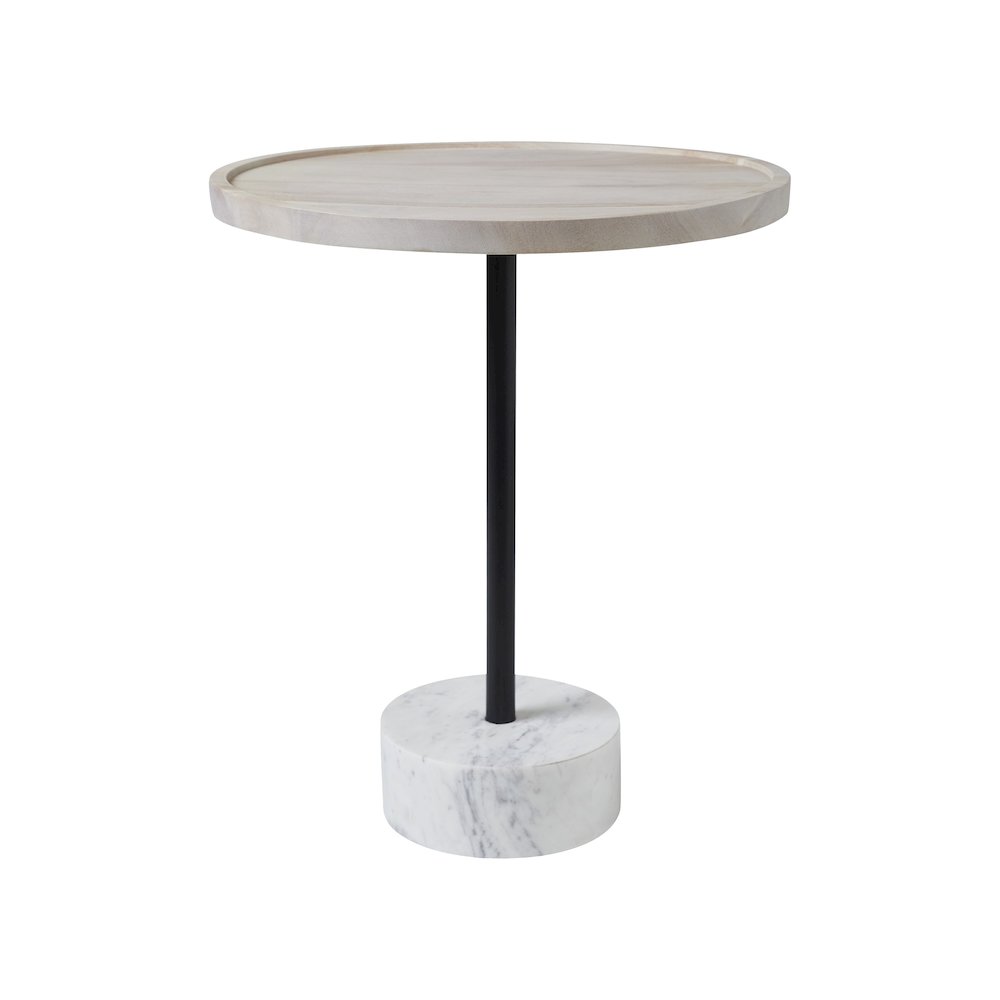 Antares Side Table In Beige, Black Color. Picture 1