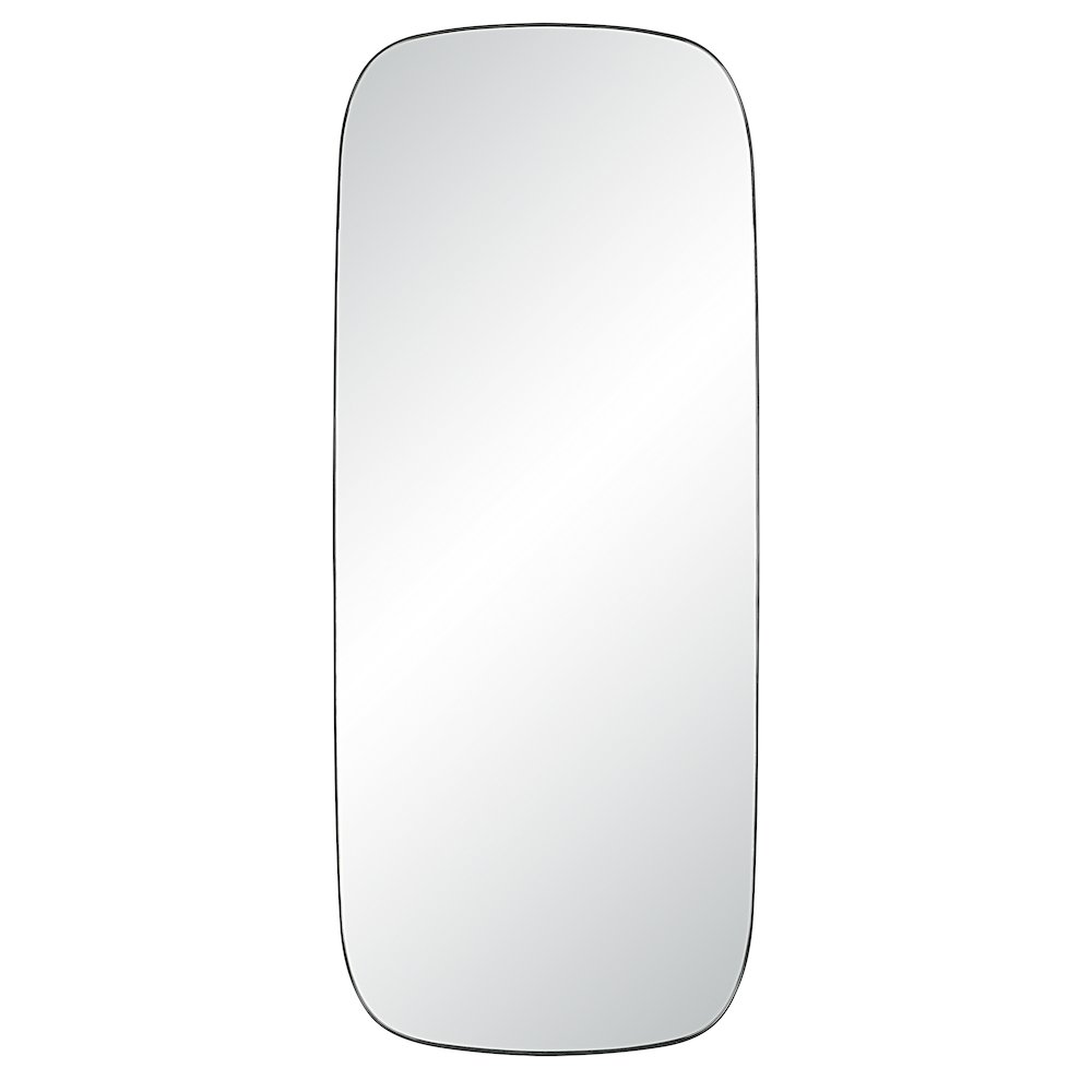 Almandine 72" Tall Rectangular Mirror, Matte Black. Picture 1