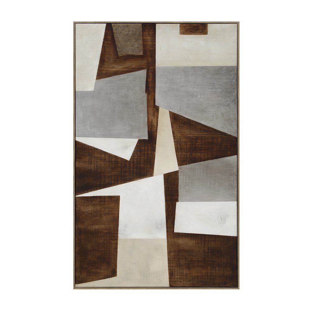 Cannella 40" Wide Canvas Art with Wood Frame, Medium Walnut. Picture 1
