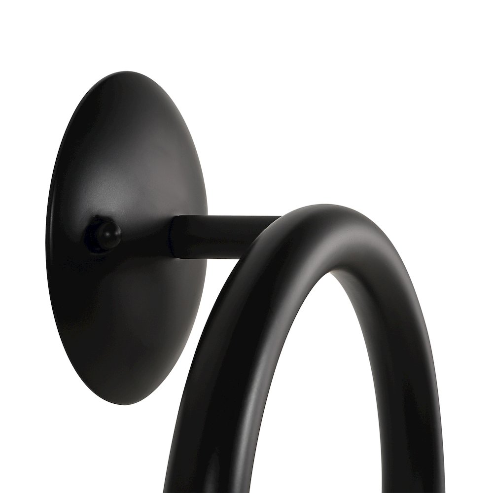 Santo 10.5" Height Wall Sconces, Matte Black. Picture 4