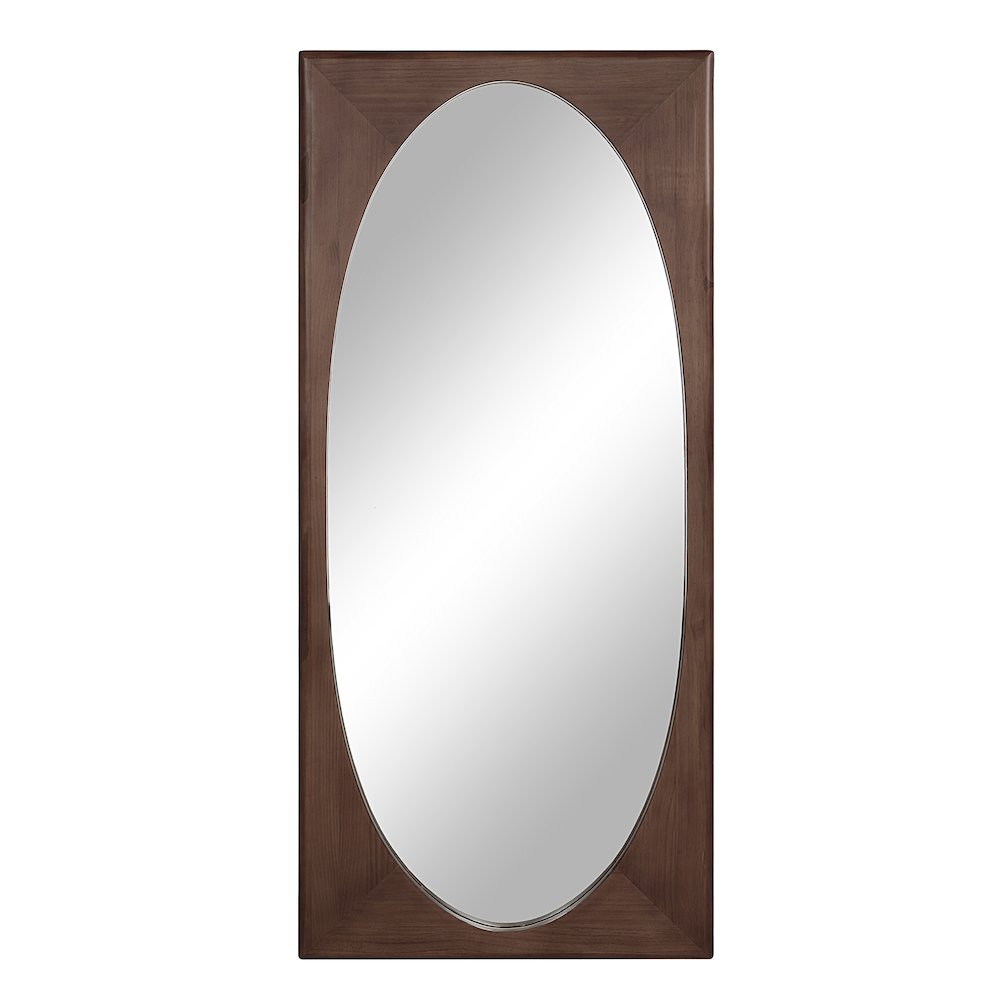 Sitia 68" H x 30" W Wall Mirror, Brown. Picture 1