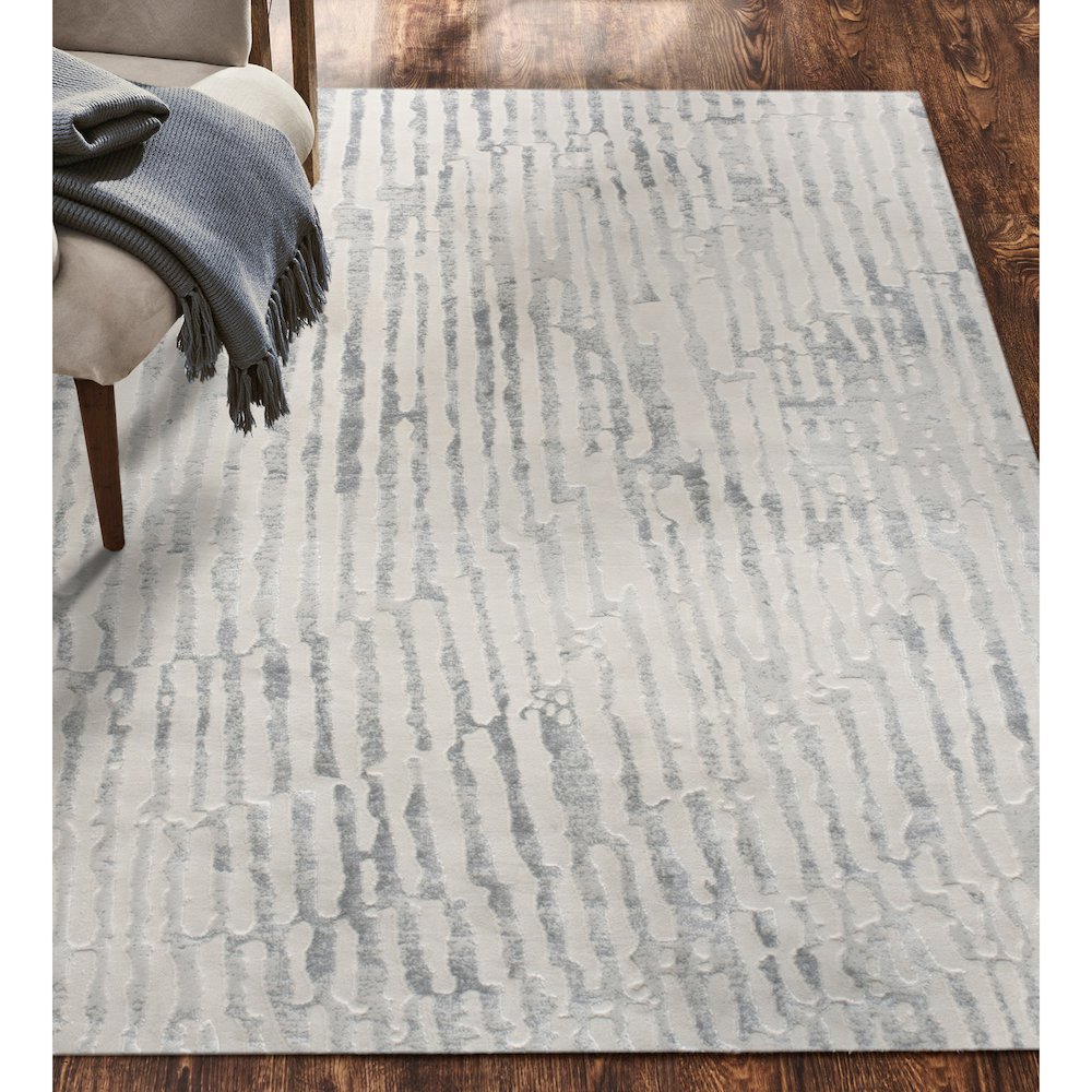 Ariella 5' x7' Power loomed Indoor Rug, Ivory. Picture 2
