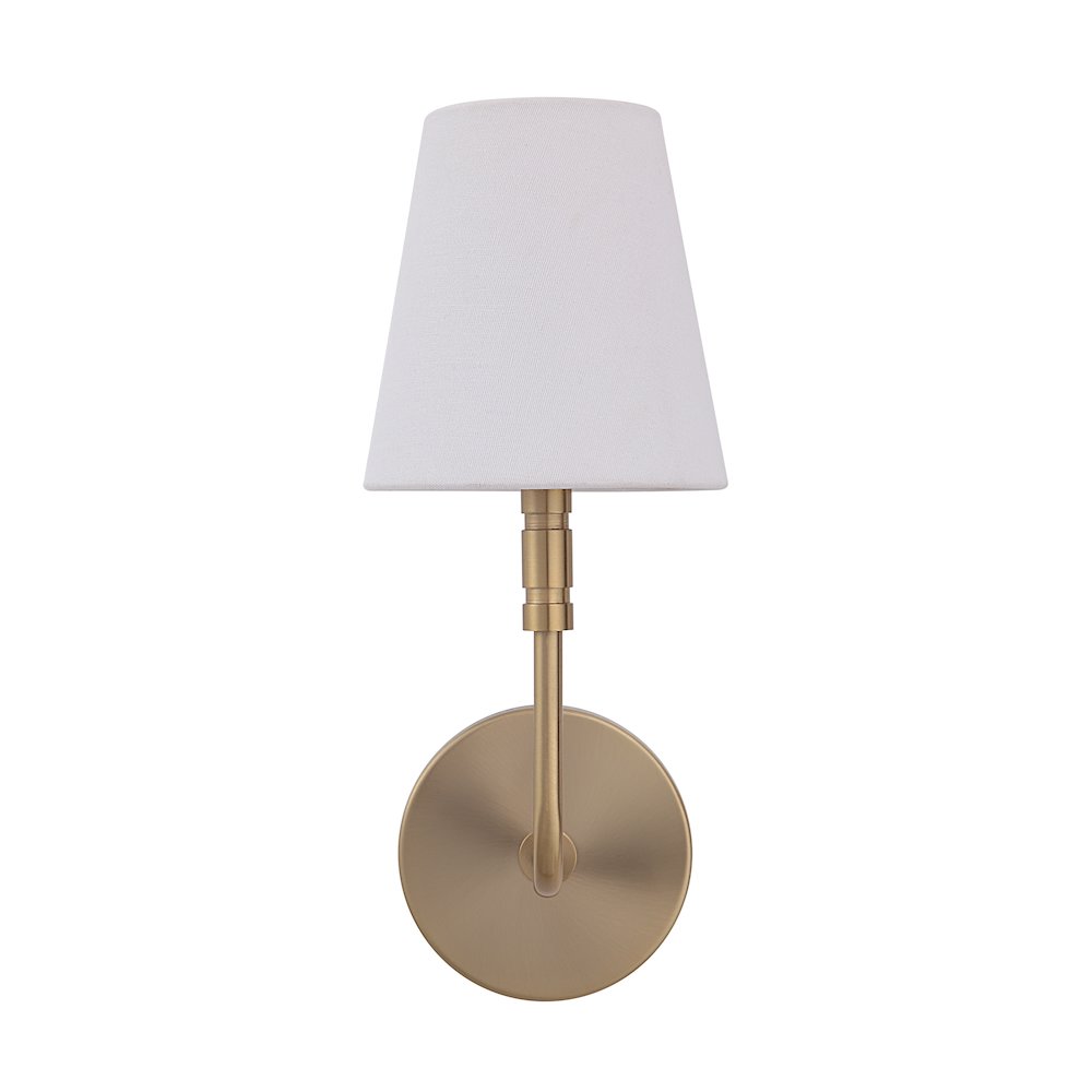 Milia 14.5" Burnished Brass 1-Light Wall Sconce. Picture 1