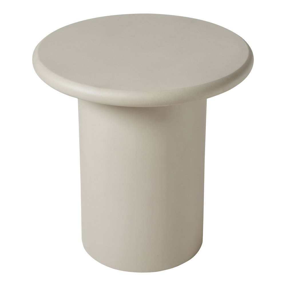 Riya 20" Height Table, Beige. Picture 3