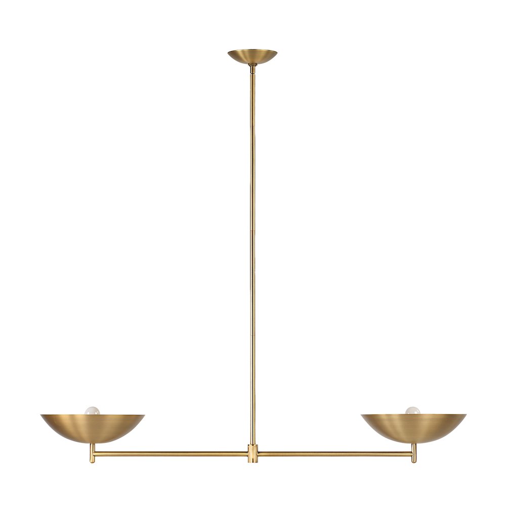Waxlow 64.5" Height Ceiling Fixture, Plated Dark Antique Brushed Brass. Picture 3