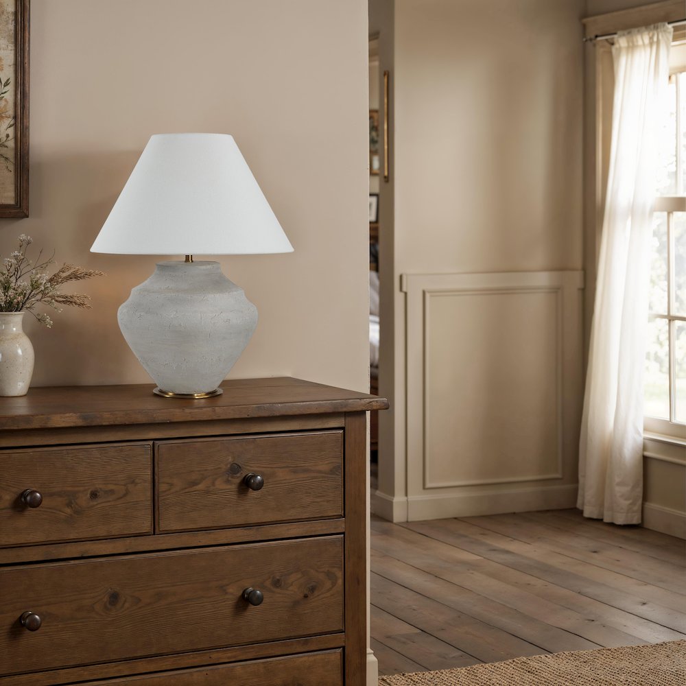Iulia 22.75" Height Table Lamps, Antique Beige. Picture 2