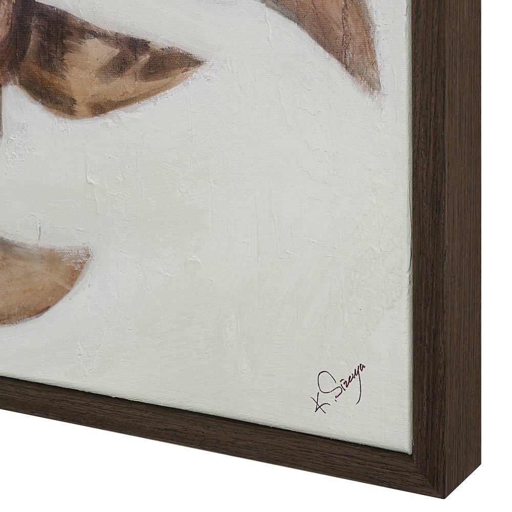 Busan 50" H x 40" W Canvas Art, White. Picture 6