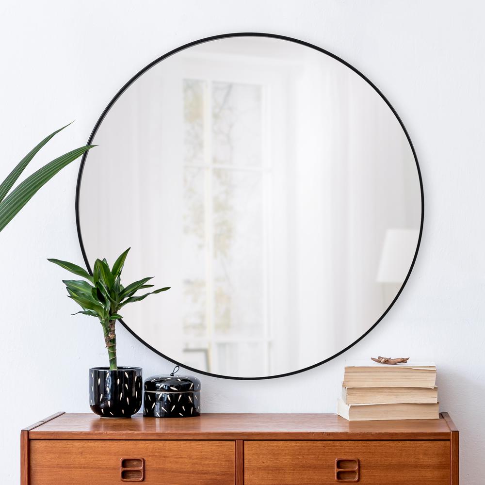 Cori 40 in. x 40 in. Round Framed Mirror. Picture 5
