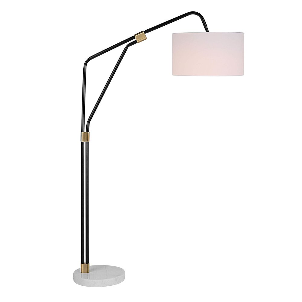 Wroxton 71" Length Floor Lamp, Matte Black. Picture 5