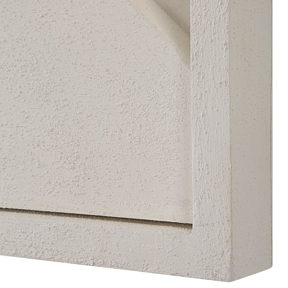 Cadieux 30" Wide Wall Decor, Matte White. Picture 6