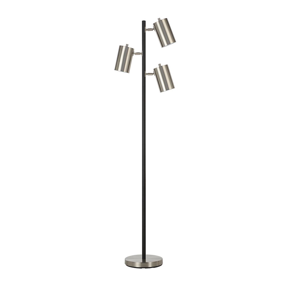 Meandros 63.5" Height Floor Lamp, Grey. Picture 1