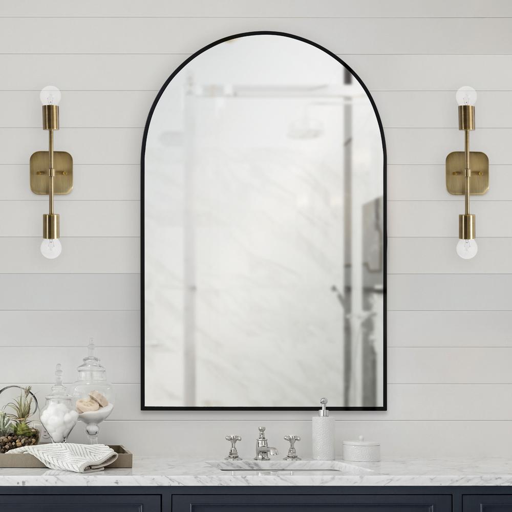 Waren 24 in. x 36 in. Arch Framed Mirror. Picture 5