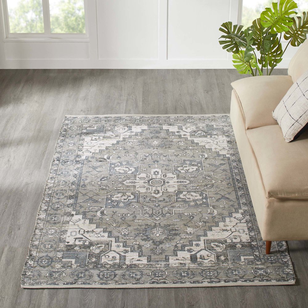 Pongola 5’3 X 7’3 Handwoven Indoor Rug, Natural. Picture 2