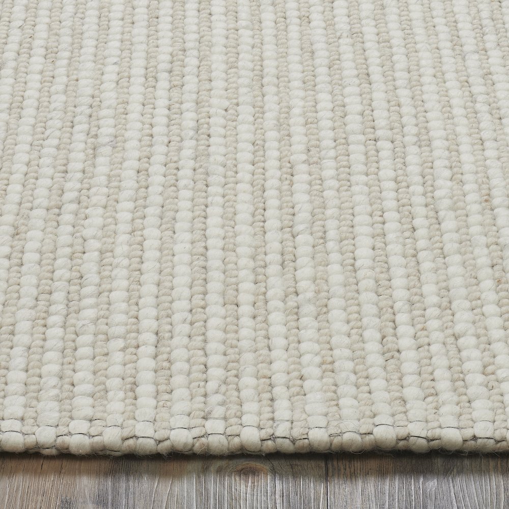 Bedford IV 9’10" X 13’1" ft Handwoven Indoor Rug, Ivory. Picture 5
