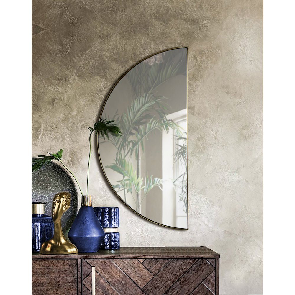 Halfmoon Semicircle Mirror. Picture 2