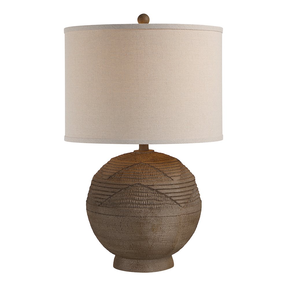 Malya 25.5" Height Table Lamps, Textured Brown. Picture 4