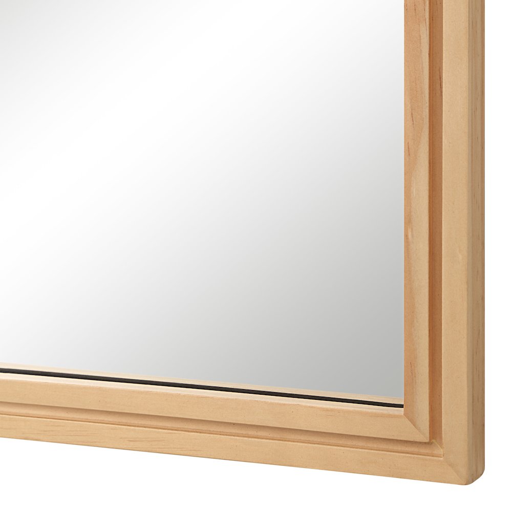 Canas 40" H x 24" W Wall Mirror, Brown. Picture 5