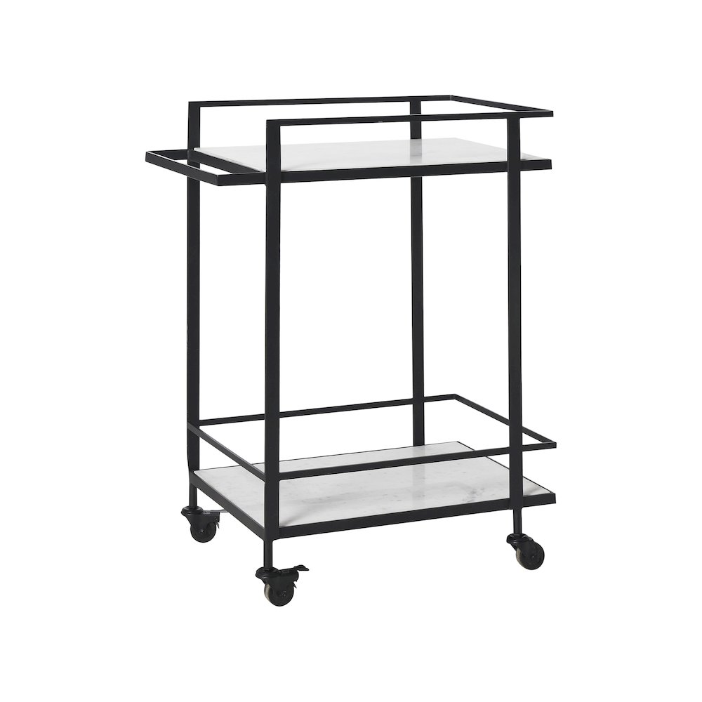 Colton Bar Cart In Black Color. Picture 3