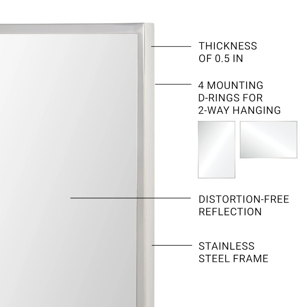 Crake Mirror, Rectangular. Picture 3