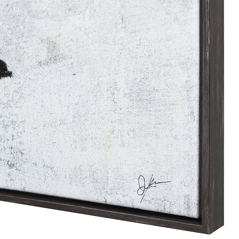 Paz 30" H x 55" W Canvas Art, Blue. Picture 4