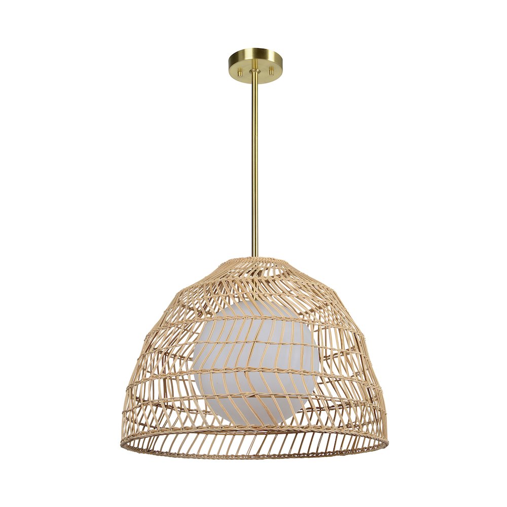 Palm 1 Light Ceiling Fixture. Picture 3