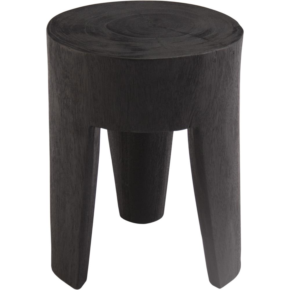 Katmai BURNED BLACK SIDE TABLE. Picture 1