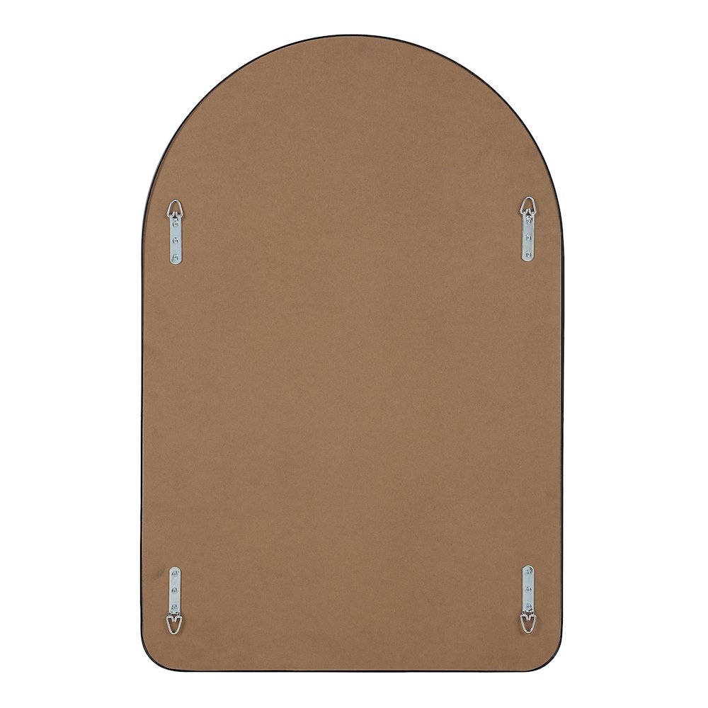 Cascais 36" H x 24" W Wall Mirror, Black. Picture 4