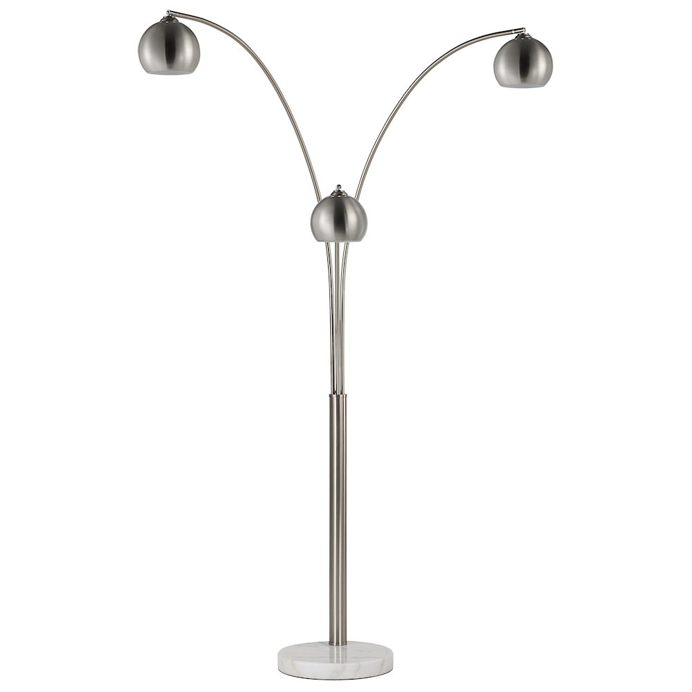 Aguillard 87.5" Height Floor Lamp, Grey. Picture 5
