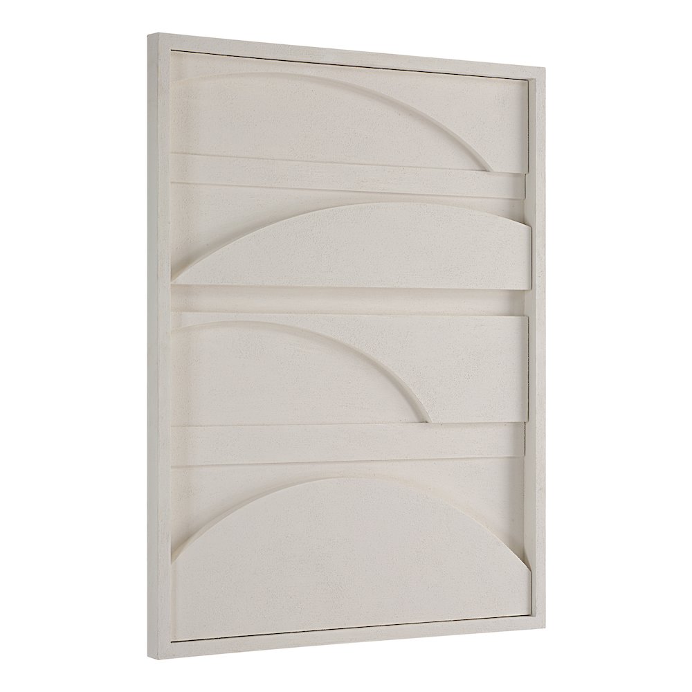 Cadieux 30" Wide Wall Decor, Matte White. Picture 3
