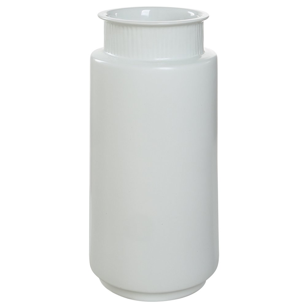 Zena Indoor Ceramic Vase, Off-White. Picture 1